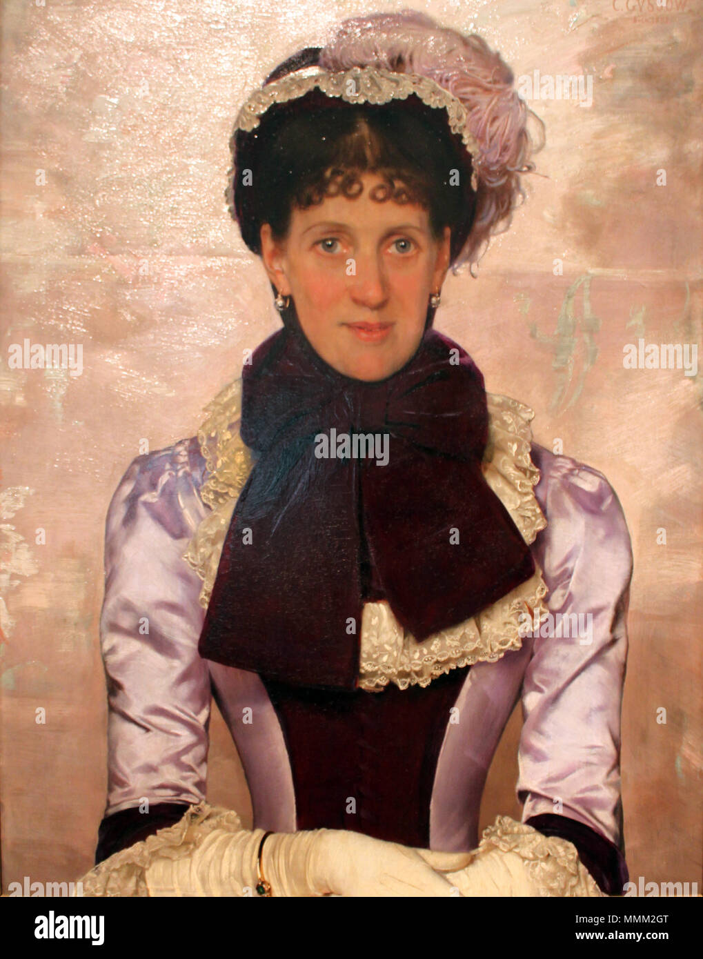 Porträt einer Frau. 1883. 1883 Gussow Bildnis einer Frau anagoria Stockfoto