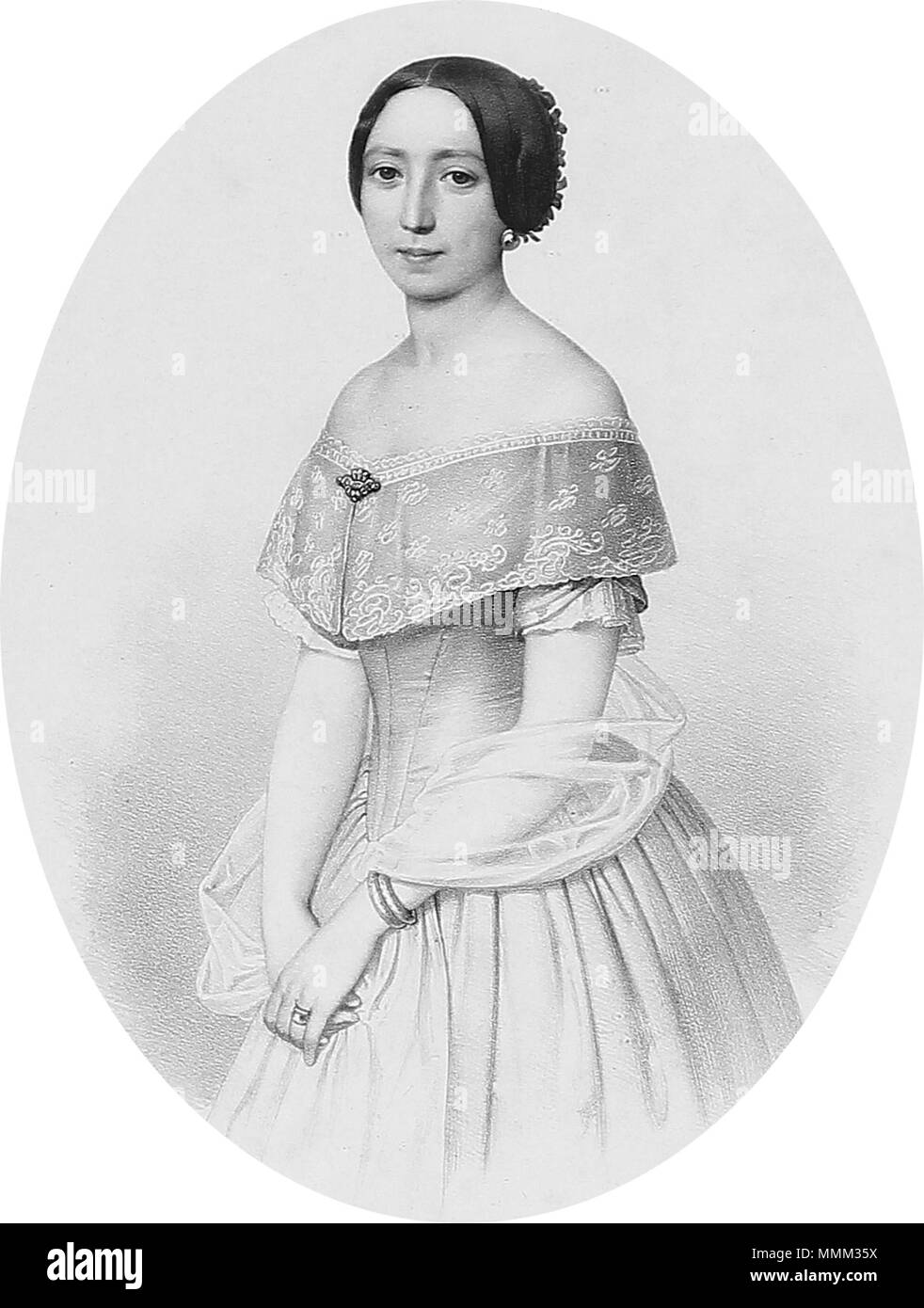 Caroline Kellermann. 19. Emilius Baerentzen und C. M. Tegner Caroline Kellermann Stockfoto