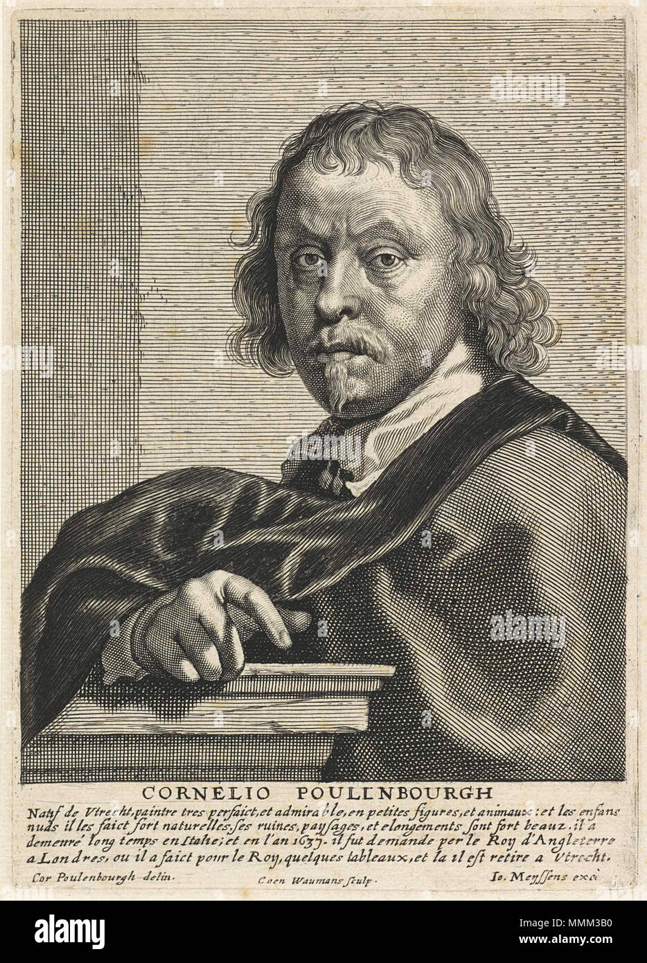 Englisch: Portrait von Frans. 1649. Coenraet Waumans-Portrait von Frans Stockfoto