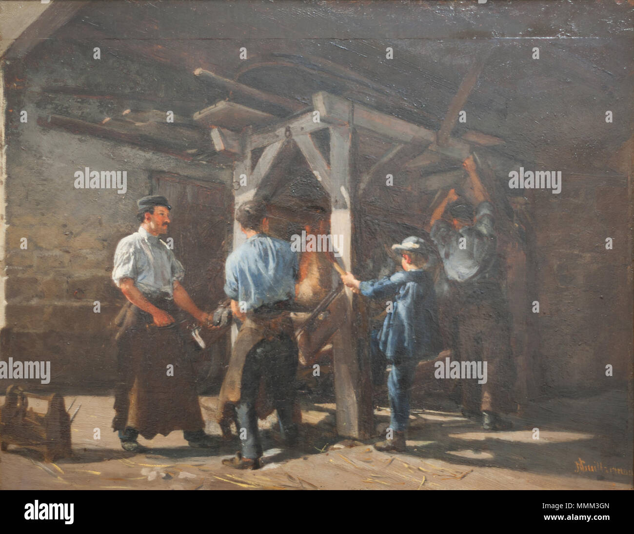 SONY DSC Forge Friedli à Saint-Blaise Stockfoto