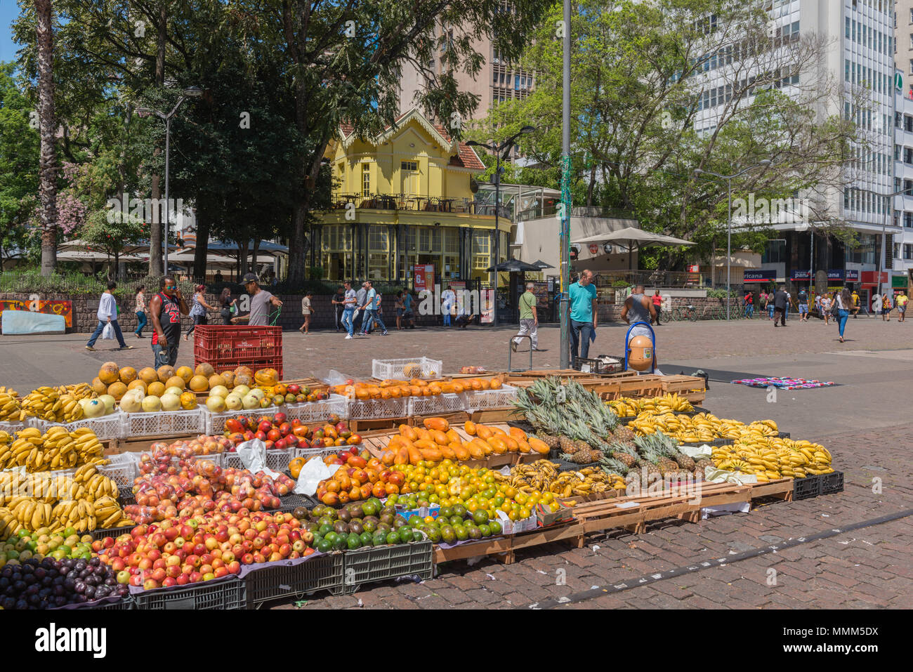 Tägliche Markt im Zentrum von Porto Alegre, Rio Grande do Sul, Brasilien, Lateinamerika Stockfoto Tägliche Markt im Zentrum von Porto Alegre, Rio Grande do Sul, Brasilien, Lateinamerika Stockfoto