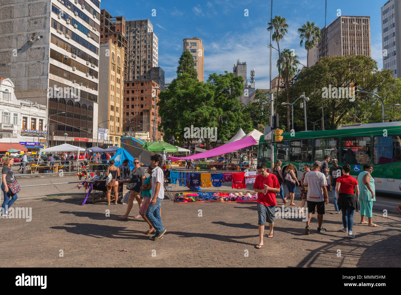 Tägliche Markt im Zentrum von Porto Alegre, Rio Grande do Sul, Brasilien, Lateinamerika Stockfoto Tägliche Markt im Zentrum von Porto Alegre, Rio Grande do Sul, Brasilien, Lateinamerika Stockfoto
