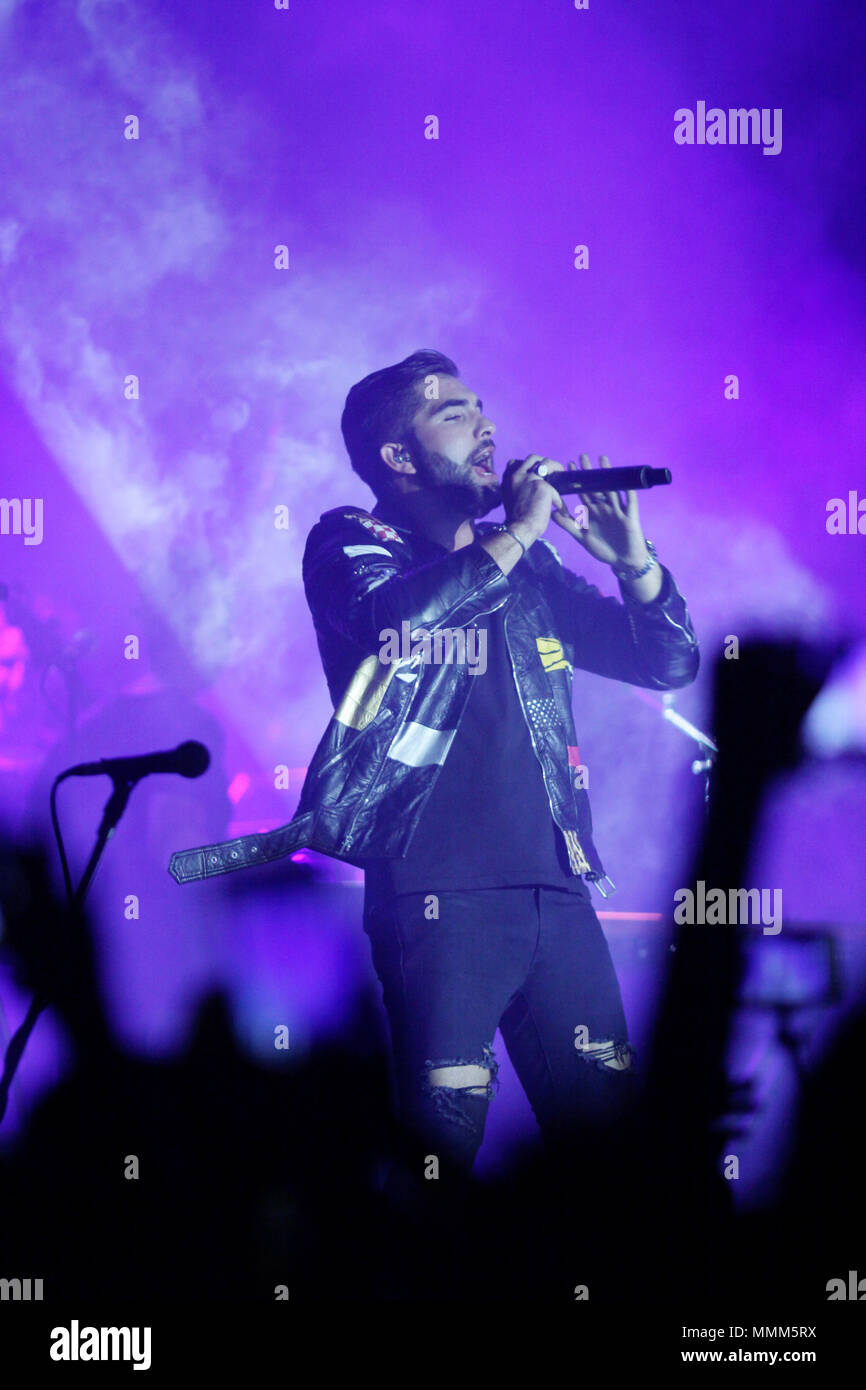 Kendji Girac ist ein französischer Sänger. Er ist der Gewinner der Saison 3 der Musik Wettbewerb die Stimme: la Plus Belle voix als Teil von Team Mika. Stockfoto