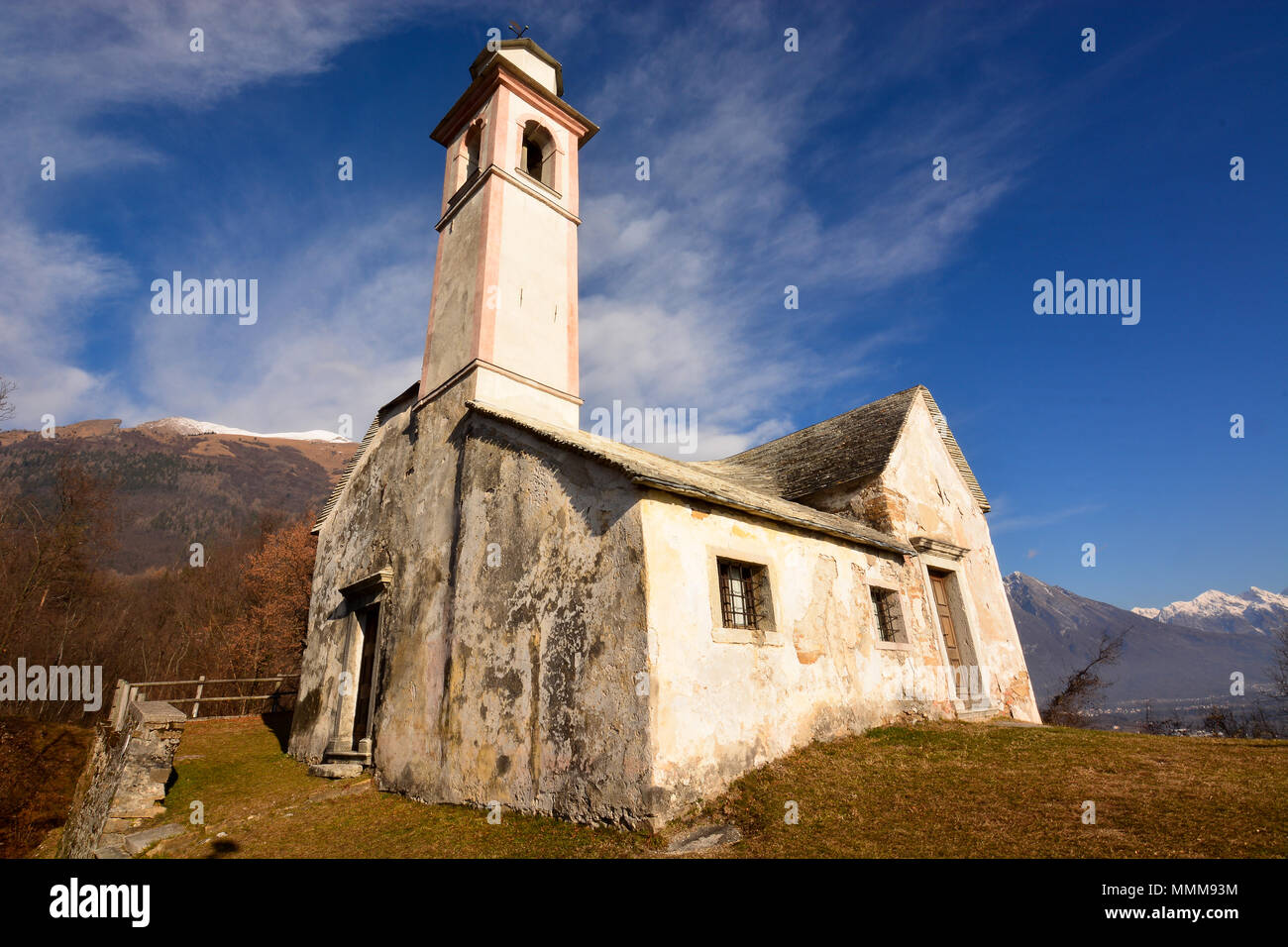 Die Stadt Belluno Italien und seiner Provinz, dem Berg Kirche San Liberale Stockfoto