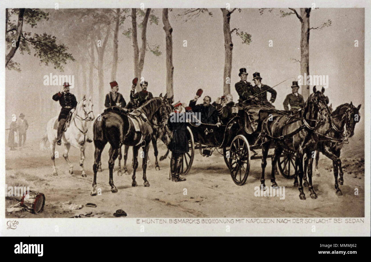 Emil - hünten - Aufnäher - bismarck - Napoleon Stockfoto