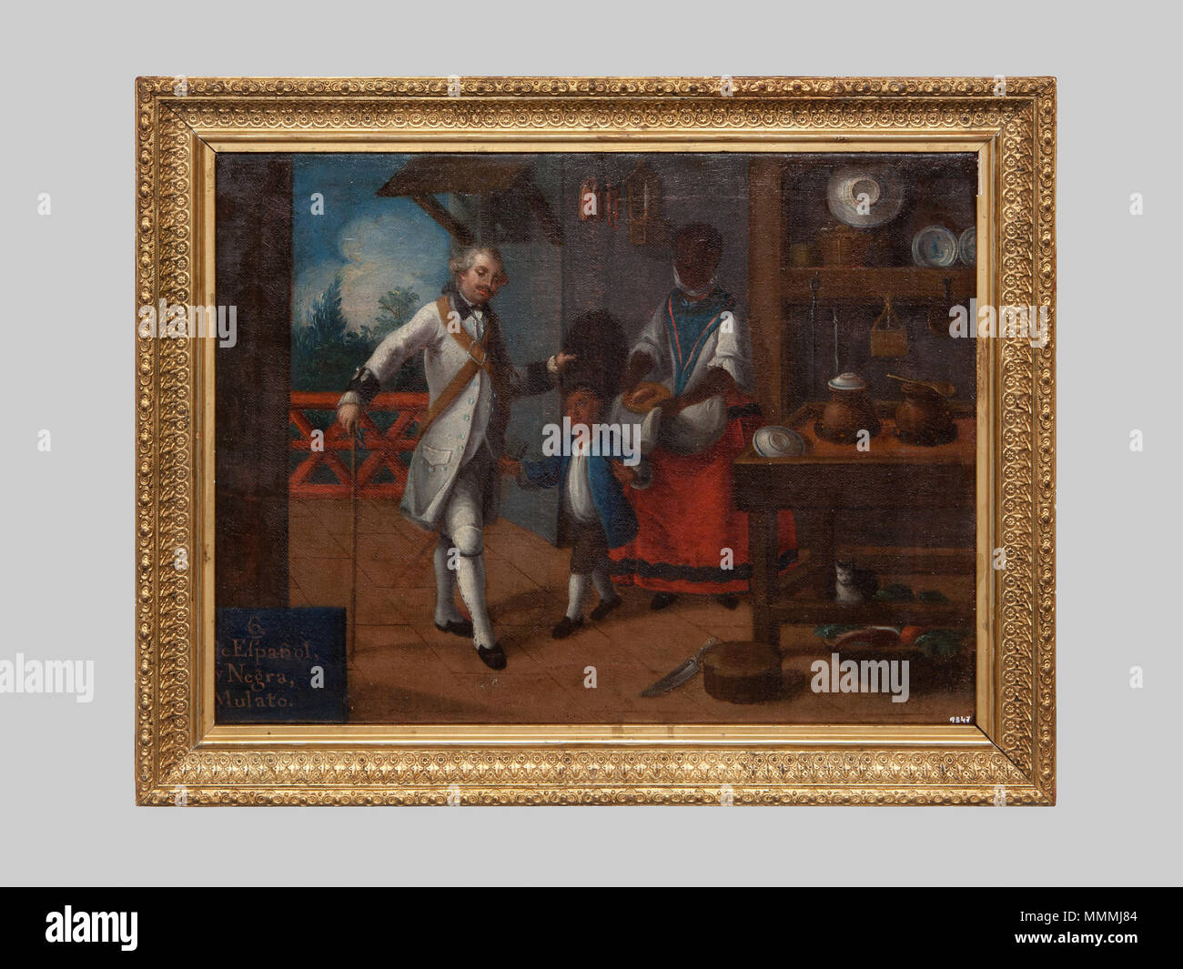 Anònim BMVB - - "6. De Español y Negra, Mulato" - 9347 Stockfoto