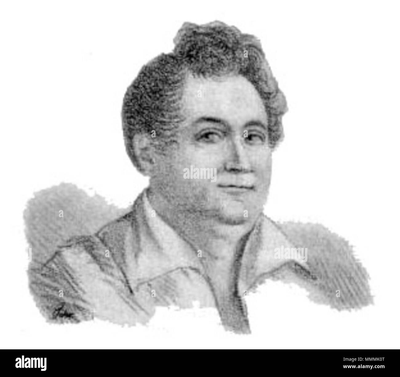 . Englisch: Edouard Du Puy Svenska: Edouard Du Puy. ca. 1825. Nils Personne (Text), Unbekannt (Bild) 097 - Edouard Du Puy-Svenska teatern 4 Stockfoto