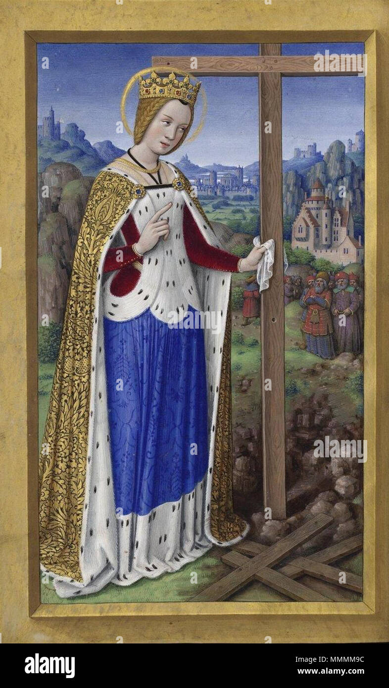 . Français: Sainte Hélène. 20 März 2014, 20:10:03. Grandes Heures d'Anne de Bretagne highresHelene 1500-1520 F 423. Stockfoto