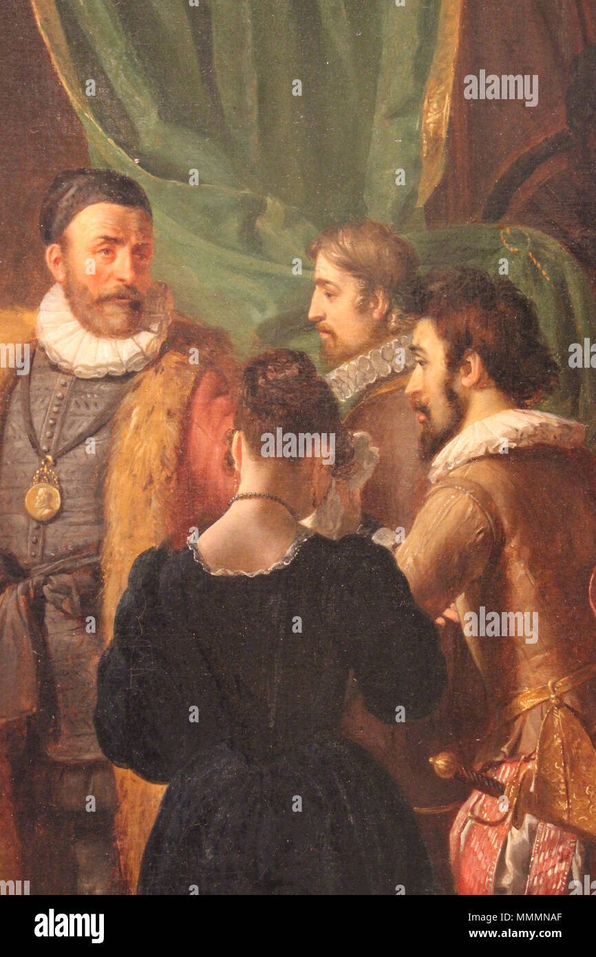 Het sterfbed van Willem van Oranje - Woutherus Mol-MBA Lyon 2014 - DÉTAIL 3 Stockfoto