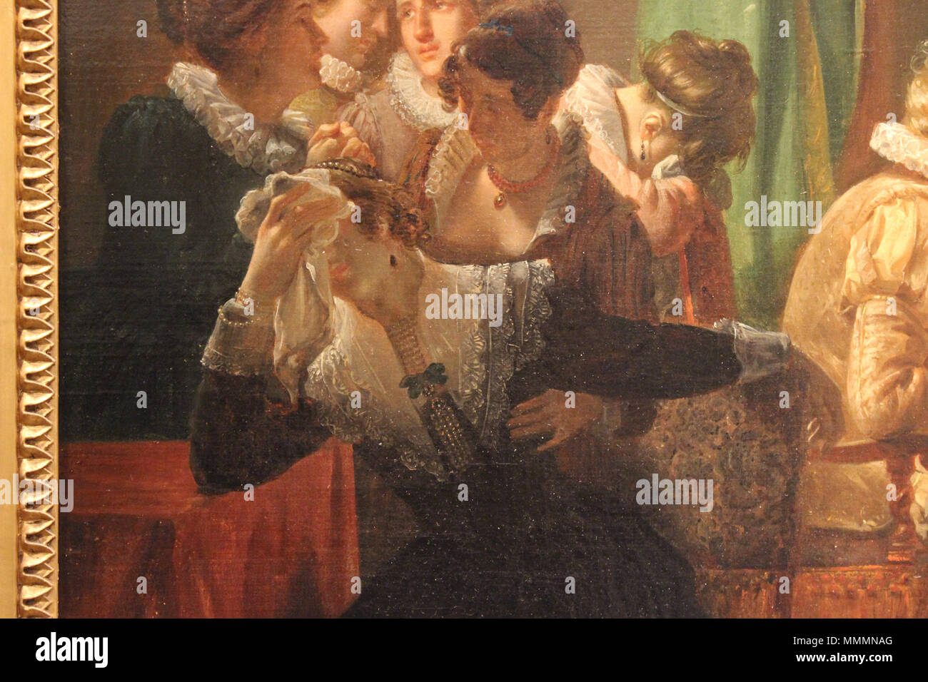 Het sterfbed van Willem van Oranje - Woutherus Mol-MBA Lyon 2014 - DÉTAIL 4 Stockfoto