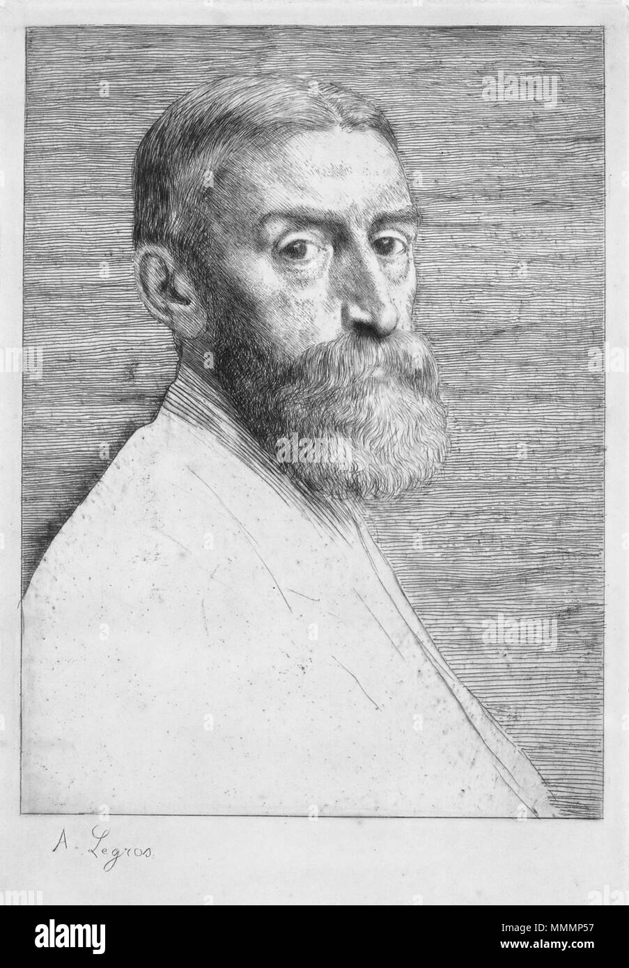 Edward J Poynter, von Alphonse Legros. 19. oder 20. Jahrhundert. Alphonse Legros (1837-1911) Alternative Namen Legros; Alphons legros; Alfons legros; A. Legros Beschreibung French-British Bildhauer, Maler, Medaillenträger, Radierer, Stecher und Hochschullehrer Geburtsdatum / Tod vom 8. Mai 1837 vom 8. Dezember 1911 Ort der Geburt / Todes Dijon Watford Arbeit Standort, von dem aus Sie Paris und Den Haag (1863), Amsterdam (1863) Kontrolle: Q 957538 VIAF:?:? ISNI 12340247 0000 0000 8091 294 X ULAN:?? n 500013515 LCCN: 82257005 NLA:? 35819554 WorldCat Edward J Poynter, von Alphonse Legros Stockfoto