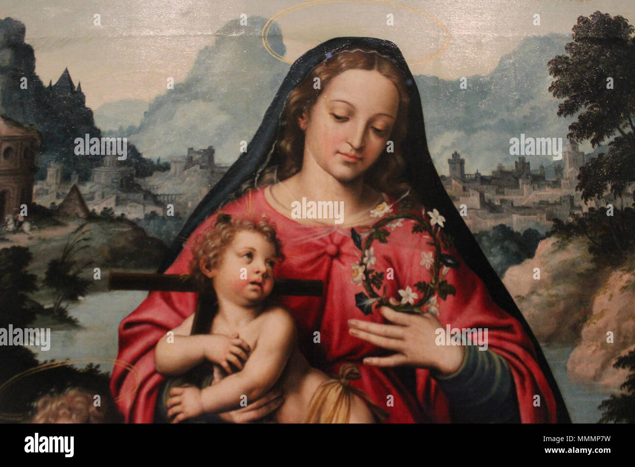 . Español: La Obra Vertreter las Bodas místicas del verehrten sacerdote Joan Baptista Anyés (1480-1553). Las bodas místicas del verehrten Agnesio (las mejores). ca. 1553-1558. Juan de Juanes Alternative Namen Juan de Juanes, Geburt Name: Vicent Joan Macip Beschreibung spanischer Maler Geburtsdatum / Tod ca.1510 vom 21. Dezember 1579 Ort der Geburt / Todes La Font de La Figuera (Land Valencia) Bocairent Standort Valencia Authority control: Q 11287651 61819855 ISNI VIAF:?:? 0000 0000 5955 8536 ULAN:?? n 500026763 LCCN: 85202765 WGA:? JUANES, Juan de WorldCat Agnesio Valencia, 04. Stockfoto