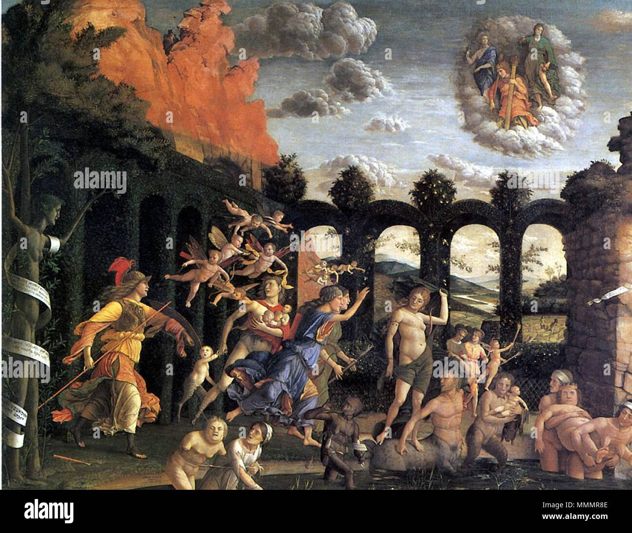 . Андре́а Манте́нья (итал. Andrea Mantegna, ok. 1431, Изола - ди - Картуро, ныне в области Венеция - 13 сентября 1506 Мантуя) - итальянский художник, представитель падуанской школы живописи. В отличие от большинства других классиков Ренессанса итальянского, писал в жёсткой и резкой манере. =================================================== Andrea Mantegna (Italienisch: [anˈdrɛːa manˈteɲɲa]; c 1431 - 13. September 1506) war ein italienischer Maler. www.youtube.com/watch?v=5TjZbh cnR 0. 25 November 2017, 20:05. Leonid Ll 44 Andrea Mantegna 028 (38591144826) Stockfoto