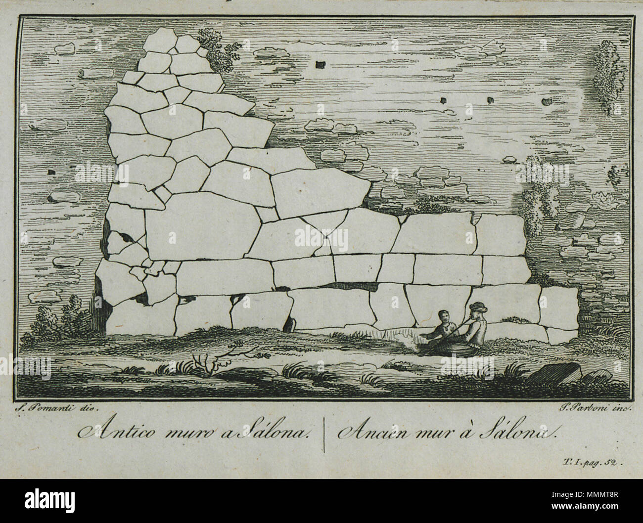 . Englisch: Illustration von einer klassischen und topographischen Tour durch Griechenland, die in den Jahren 1801, 1805 und 1806 (1820 veröffentlicht)/Viaggio nella Grecia fatto negli Anni 1804, 1805 e 1806, von Simone Pomardi. . 1820. Simone Pomardi (1757 - 1830) Beschreibung Zeichner, Maler und aquarellist Italienischer aquarellist (1757-1830) Datum der Geburt / Tod 1757 3. November 1830 Ort der Geburt / Todes Monte Porzio Rom Arbeitsort Rom Authority control: Q VIAF: 873181 25711467?? ISNI: 0000 0000 8080 7066 ULAN:?? Kein LCCN: 500021204 2011174810 GND:? 121578771 WorldCat 50 Antico Muro eine Bavaria - Stockfoto