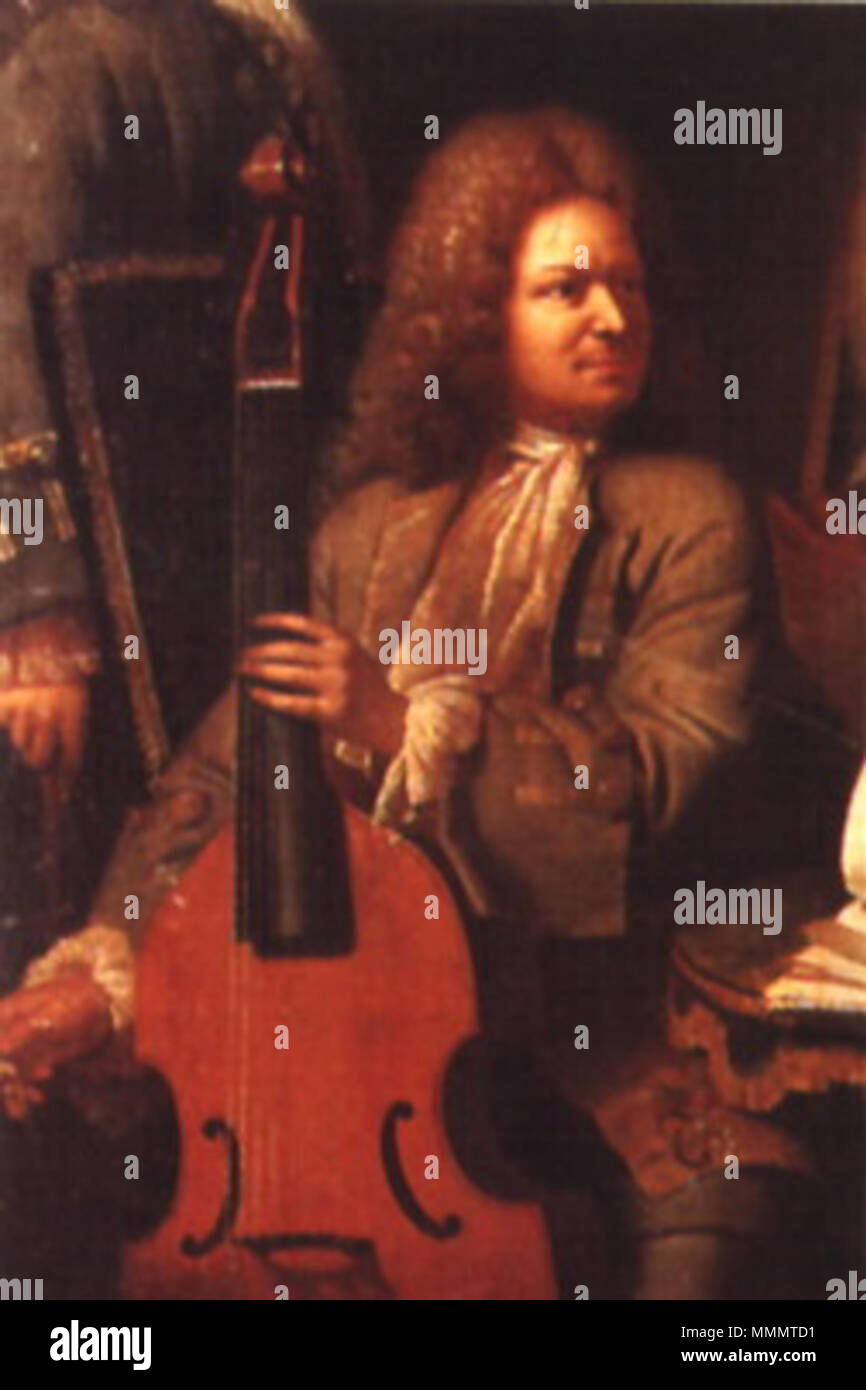 Französischen Barockkomponisten A. Forqueray (d. 1745). 50 Antoine Forqueray Stockfoto