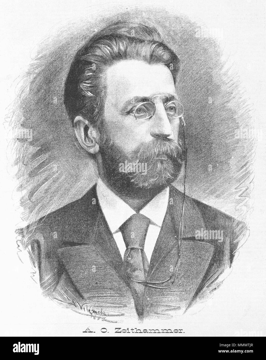 . Englisch: Portrait von Antonín Otakar Zeithammer (1832-1919), tschechischer Politiker und Journalist 51 Antonin Otakar Zeithammer 1882 Vilimek Stockfoto