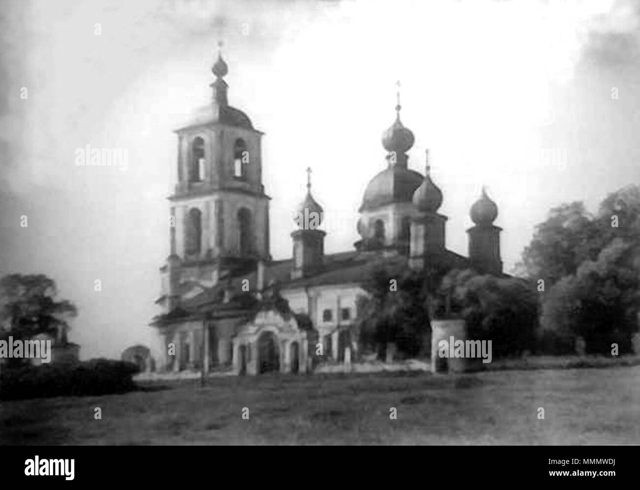 . Русский: Аргуновский Никольский храм (Урочище Аргуново). 23 Februar 2013, 16:22:36. Unbekannt 55 Argunovskiy nikolskiy hram Stockfoto