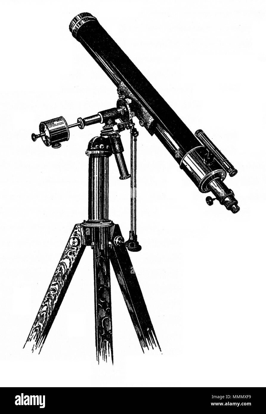 English: astronomischen Fernrohr Englisch: astronomische Teleskop. Moritz  Entfernungsmesser 53 astronomischen Fernrohr (Moritz Entfernungsmesser  Stockfotografie - Alamy