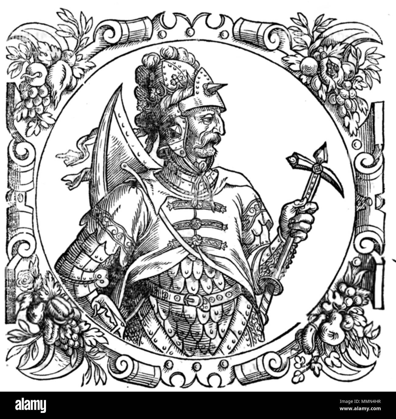 . Englisch: Boleslaw III. von Polen in Sarmatiae Evropeae Descriptio 89 Boleslaw III. von Polen in Sarmatiae Evropeae Descriptio Stockfoto