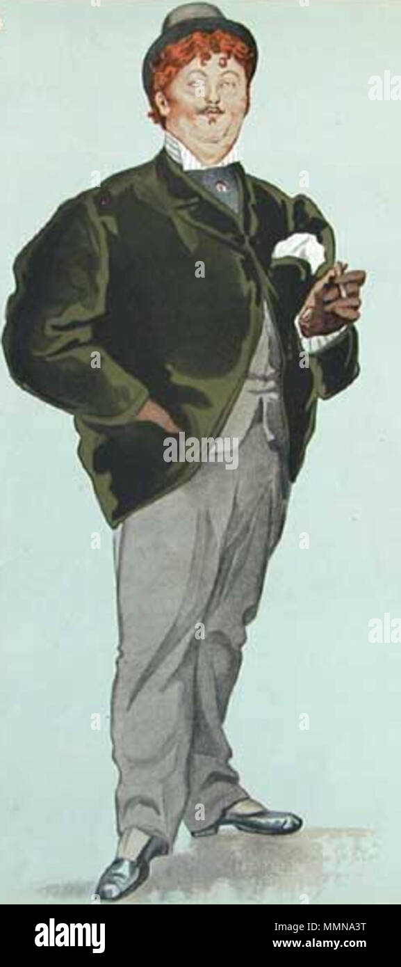 . Karikatur von William Poetry, 12 Herzog von Hamilton Bildunterschrift lesen ' Premier Peer von Schottland". 12. Herzog von Hamilton Stockfoto