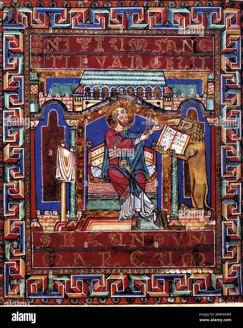 Evangelien von Heinrich dem Löwen. zwischen 1175 und 1188. 12. Jahrhundert Maler - Evangelien Heinrichs des Löwen - WGA 15928 Stockfoto