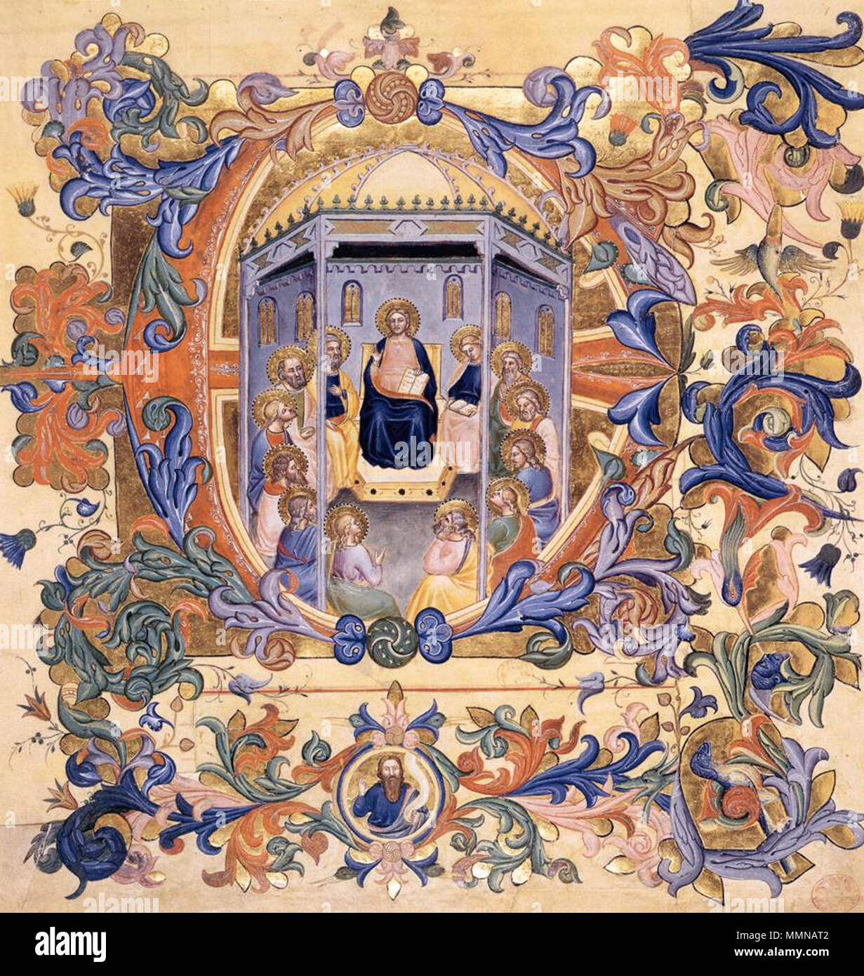 Antiphonar (Folio 5). Zwischen 1385 und 1390. 14. Jahrhundert Maler - antiphonar (Folio 5) - WGA15979 Stockfoto