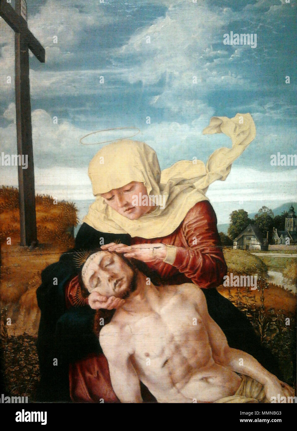 Pietà.. Im ersten Quartal des 16. Jahrhunderts. Bruyn Pieta Stockfoto