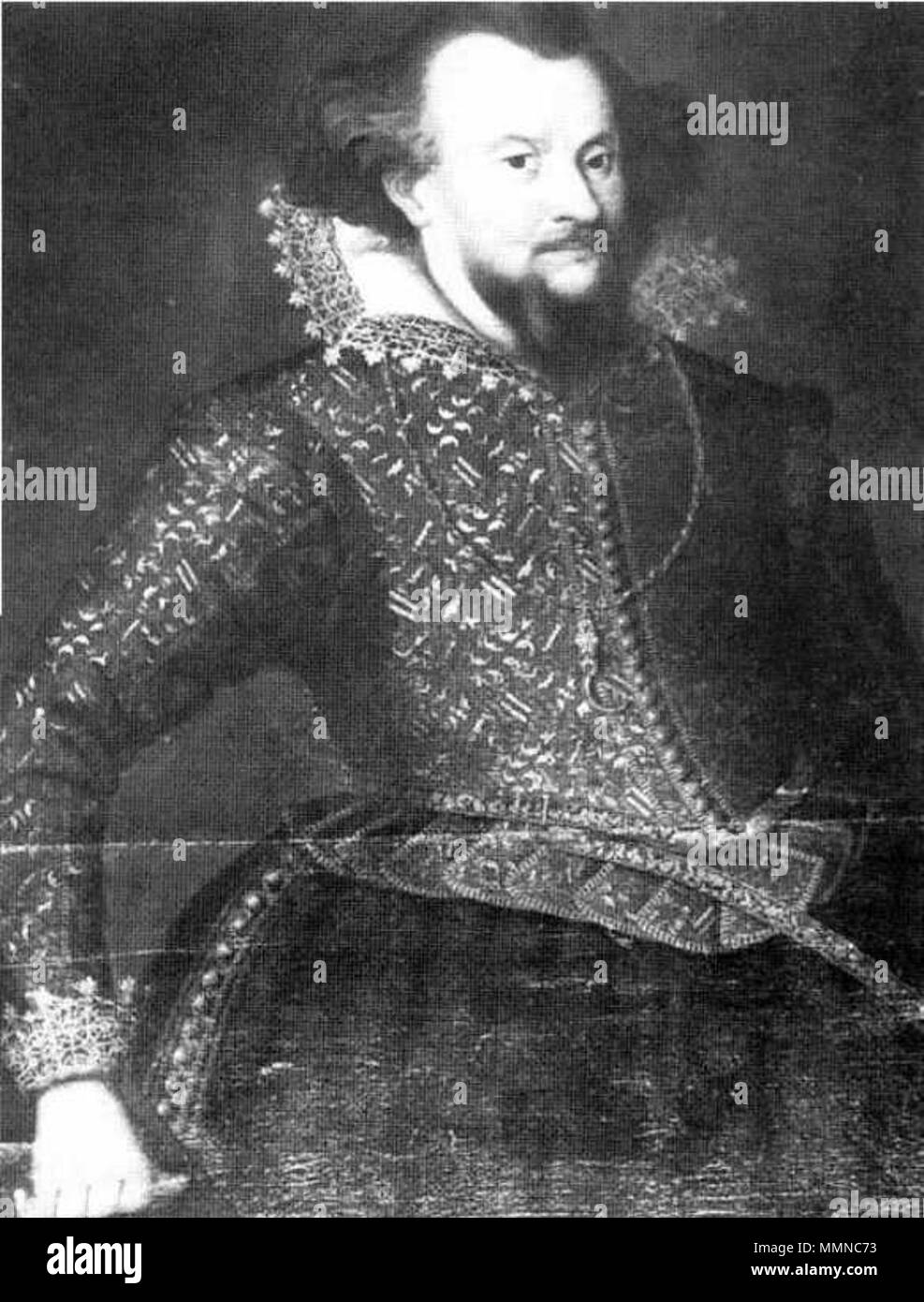 Portret van Jan VII 'De Middelste "van Nassau - Siegen (1561-1623). 1611. 1561 Johan Stockfoto