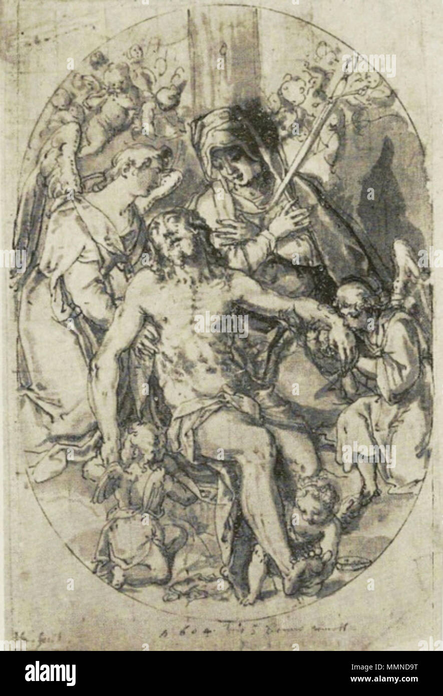 Beweinung Christi.. 1604. Krumpper Beweinung Christi Stockfoto