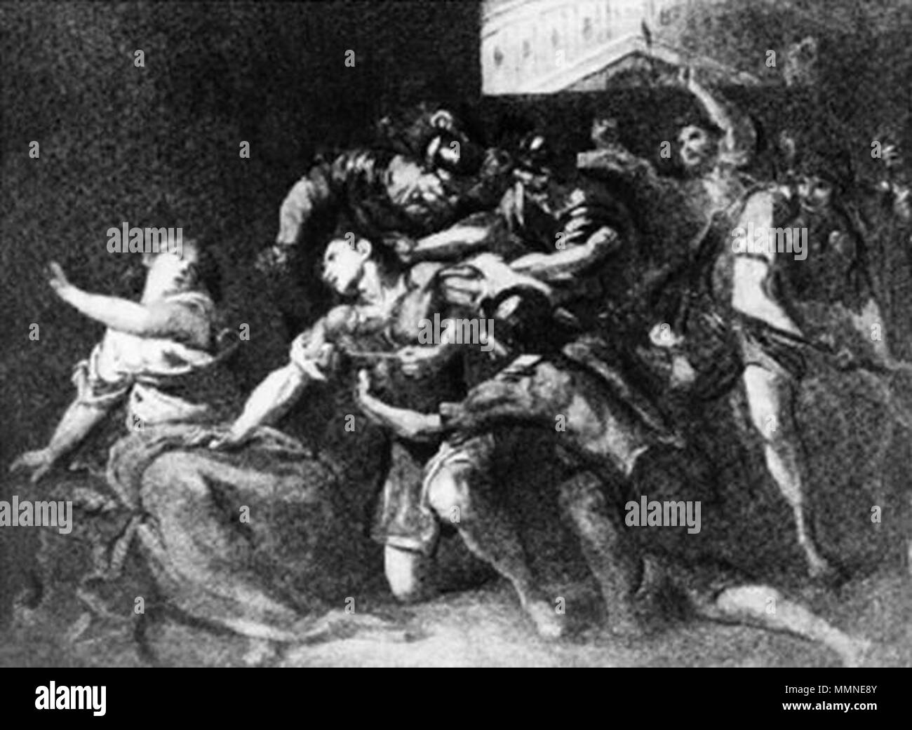 Samson und Delila.. 1630. Perrier Samson und Delilah Stockfoto