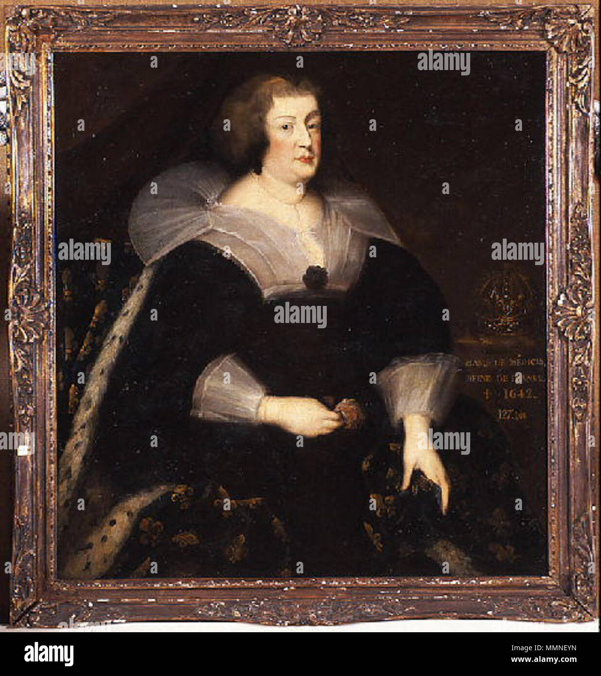 . Englisch: Portrait von Marie de Medici (1575-1642). 17. Jahrhundert. Marie de Medici - Van Dyck Stockfoto