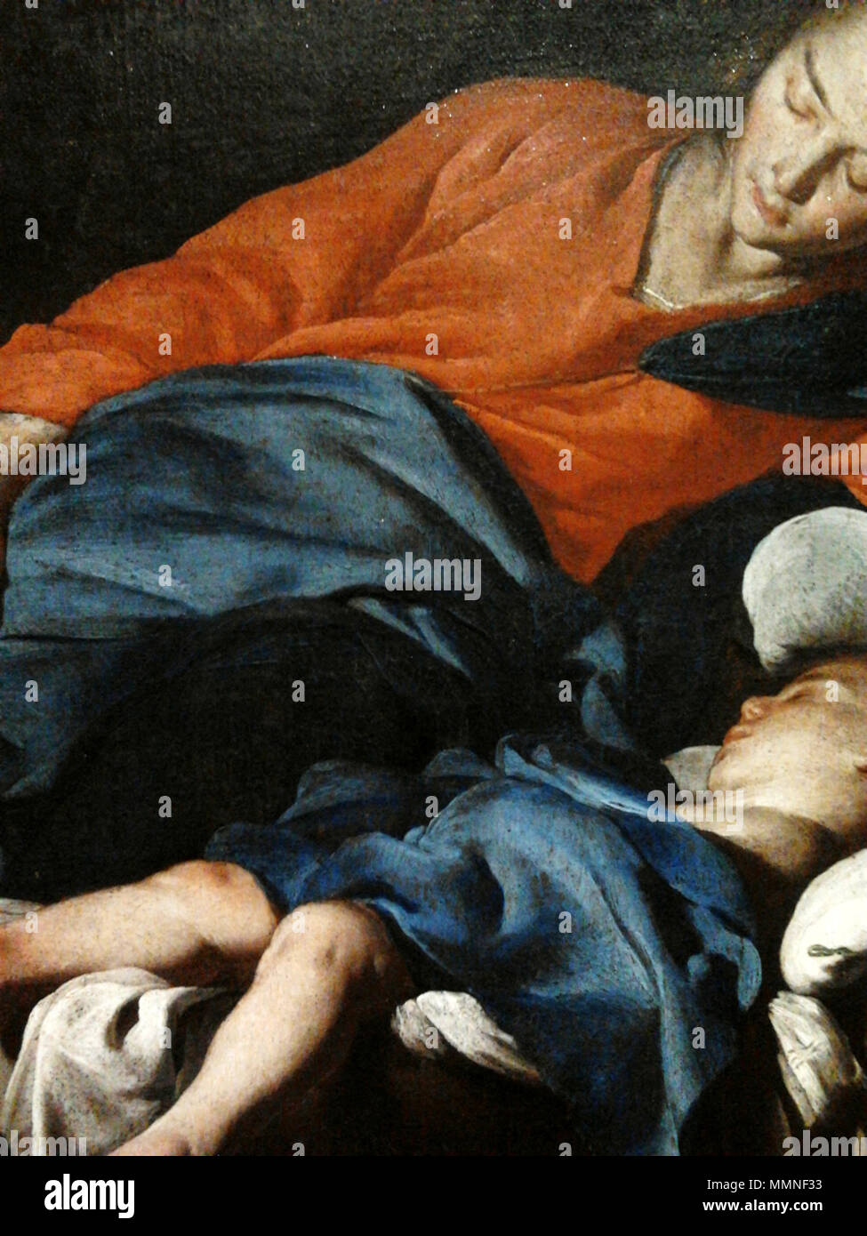 Josefs Traum detail. ca. 1645. Cavallino Traum des Hl. Josef (Detail) Stockfoto