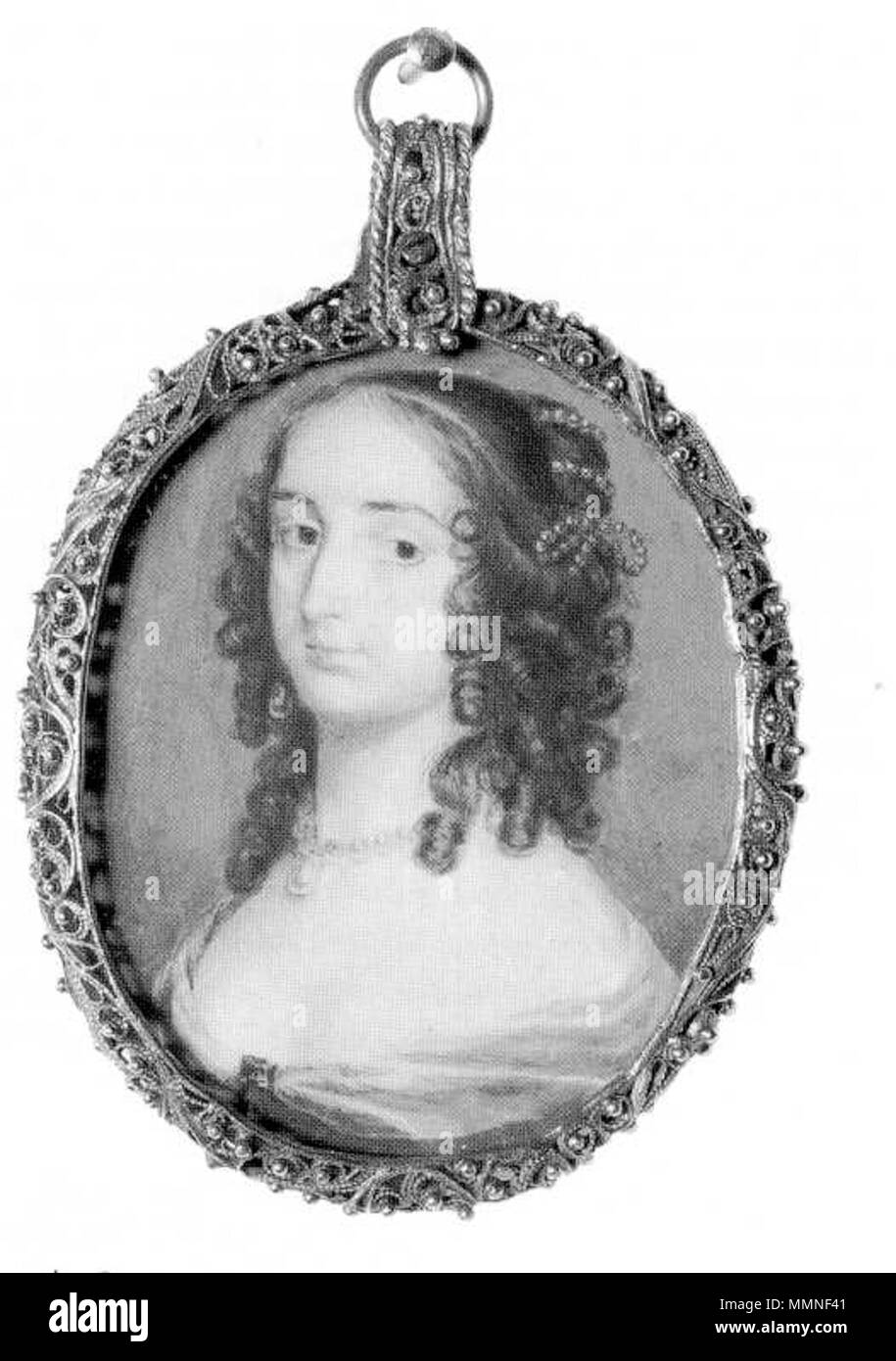 Portrait von De: Elisabeth von Herford (1618-1680). ca. 1645. 1618 Elisabeth Stockfoto