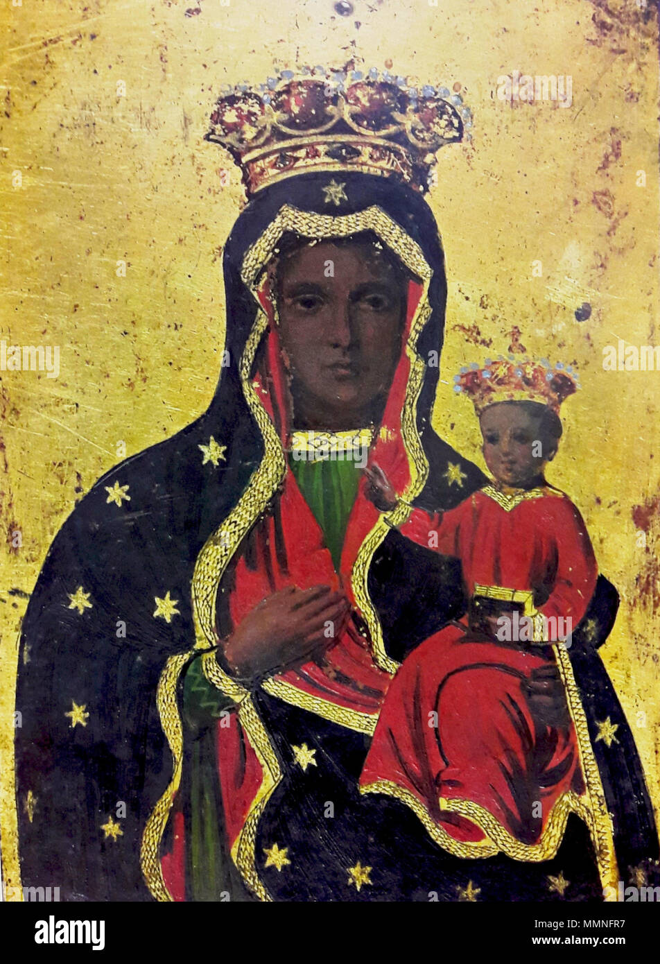 Gorczyn Schwarze Madonna von Tschenstochau Stockfoto