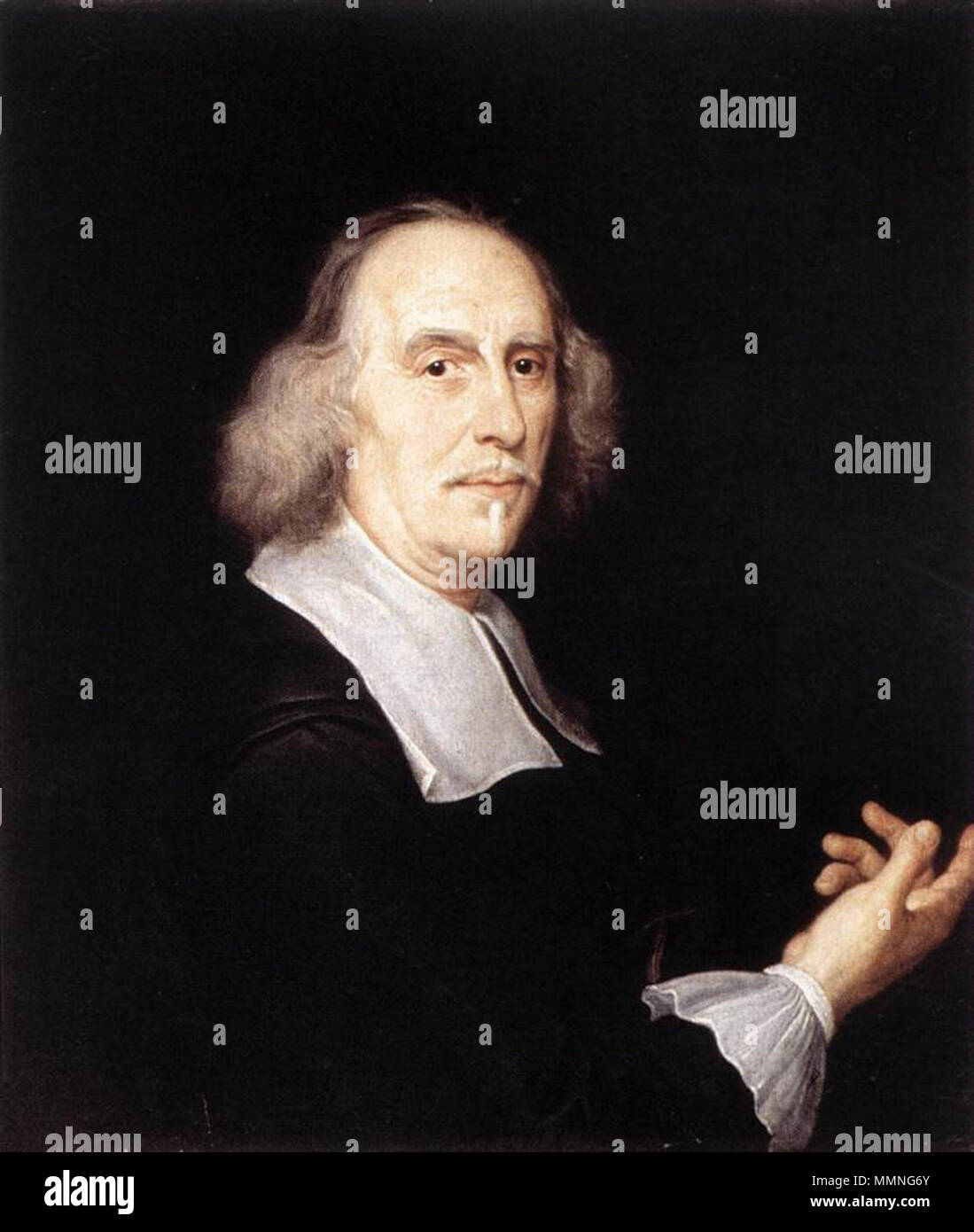 Portrait von Gian Lorenzo Bernini. 1665. Gian Lorenzo Bernini durch Baciccio (1665) Stockfoto