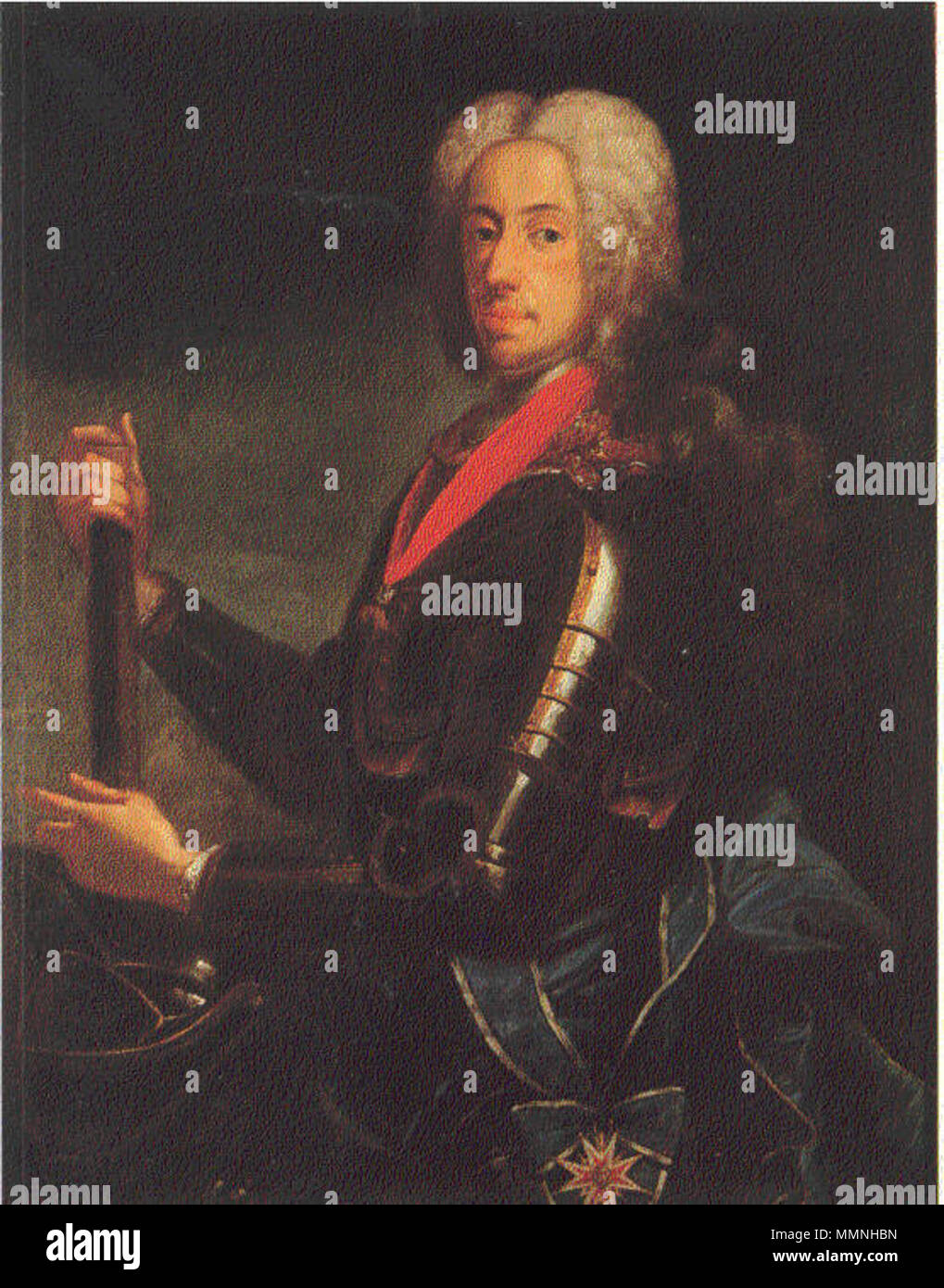 Porträt von Karl VII., Kaiser des Heiligen Römischen Reiches (1697-1745). 1697. Porträt von Karl VII., Kaiser des Heiligen Römischen Reiches (1697-1745) Stockfoto