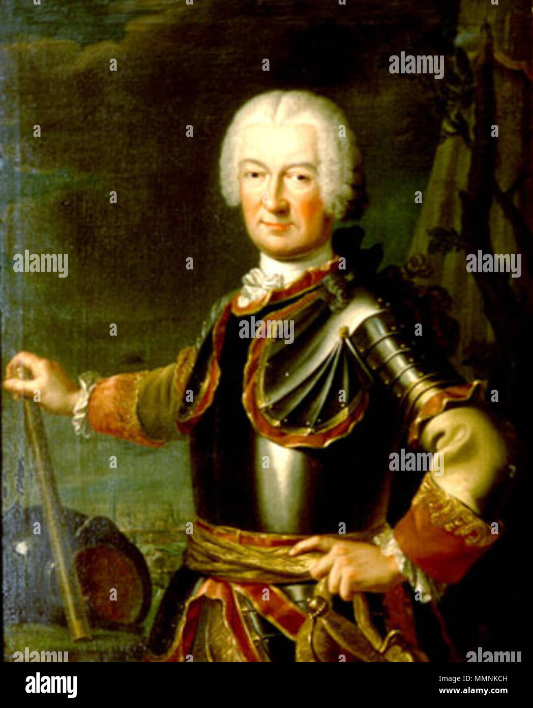 . Englisch: Leopold-Philippe, vierte souveräne Herzog von Arenberg und 10. Herzog von Aarschot Français: Léopold-Philippe, 4e Duc d'Arenberg et 10e Duc d'Arschot (1690-1754). 18. ARENBERGLeopold Philippe Stockfoto