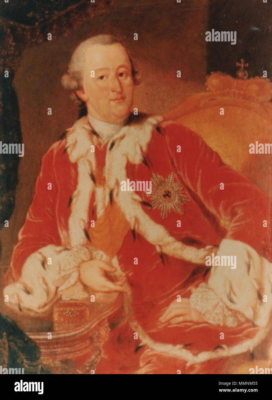 . English: Fürst Josef Friedrich Wilhelm von Hohenzollern-Hechingen (1717-1798). ca. 1750. JosefHohenzollernHechingen Stockfoto