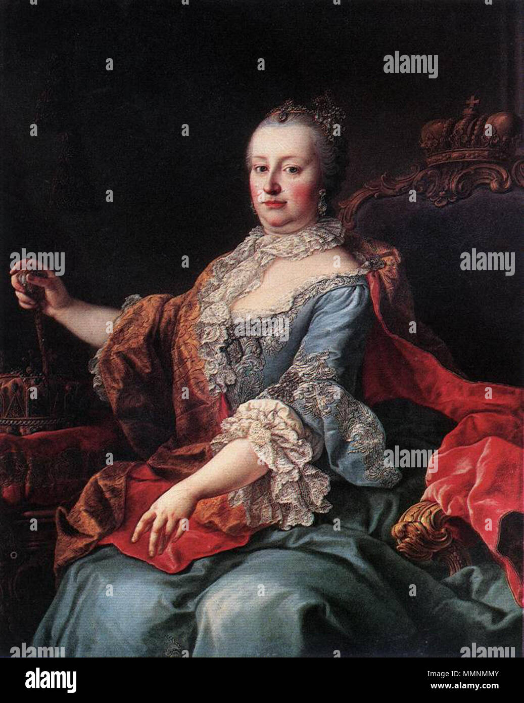 Kaiserin Maria Theresia von Österreich. 1750. Martin Van Meytens ...