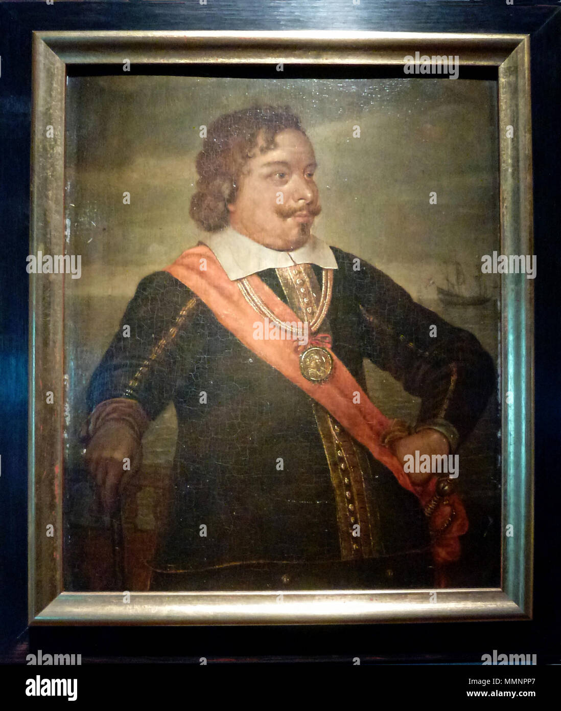 . Portret van Egbert Meeuwsz Kortenaer von Egbert Bartolomeusz Kortenaer (1604-1656). Datum unbekannt. E.M. Kortenaer Stockfoto