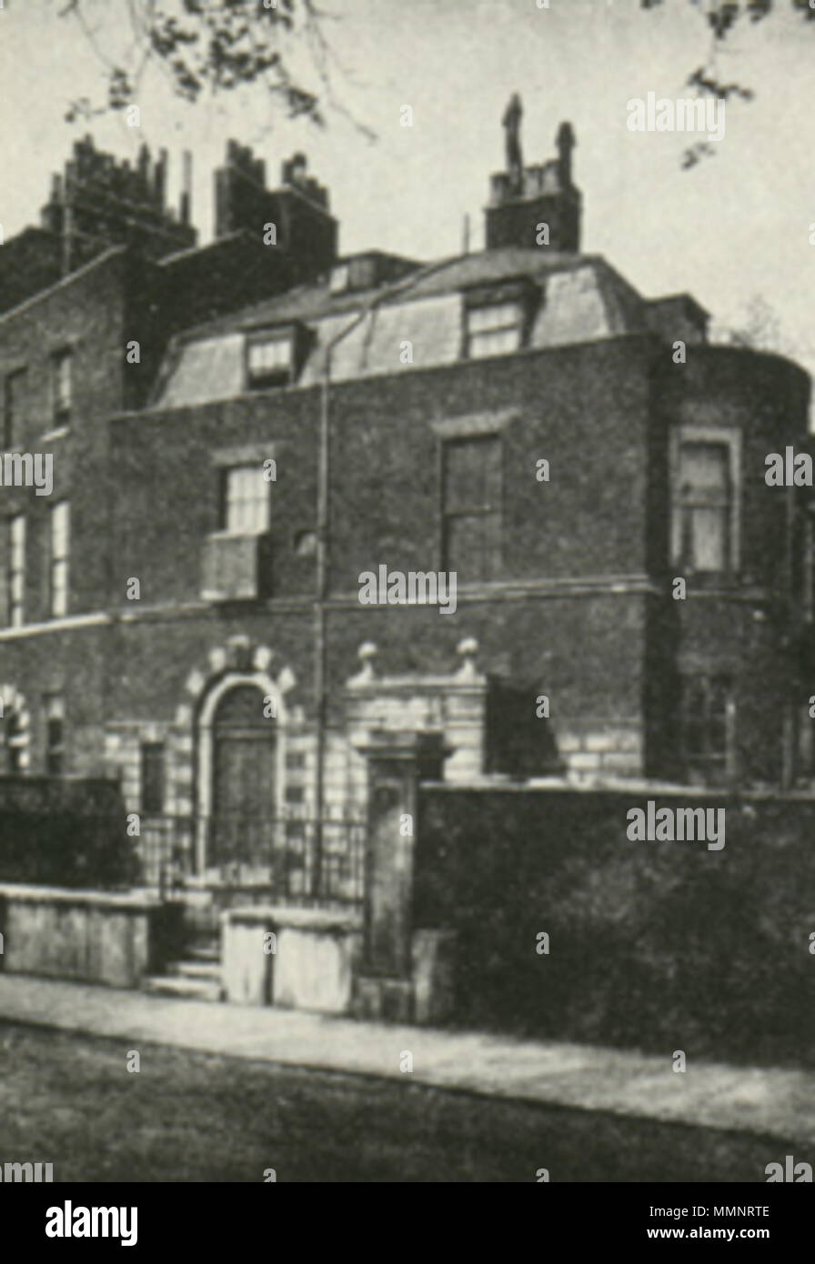 . Français: Résidence de la famille Dickens à Londres Englisch: Charles Dickens und Catherine's Residence in London. 23. Dezember 2011. Unbekannt 3 1 Devonshire Terrace, Dickens's Residence Stockfoto