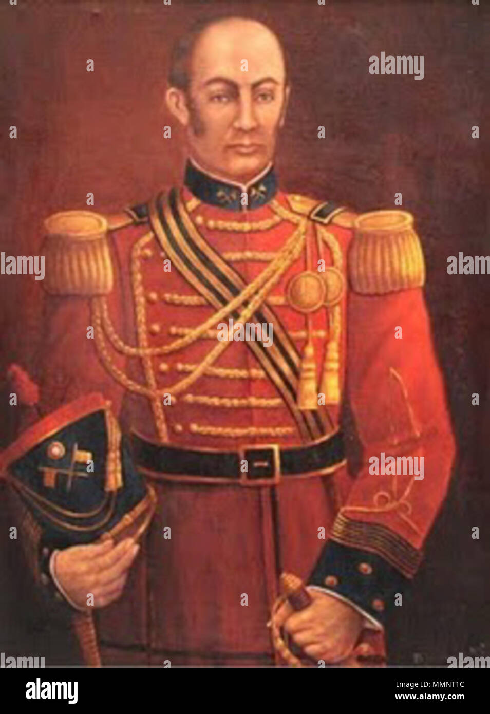 . Englisch: Porträt der Held Jose Andres Rázuri Esteves Español: retrato del Held José Andres Rázuri Esteves. 02.08.2011. municipalidad Provincial de Pacasmayo - San Pedro de Lloc 4 102 21 Razuri Stockfoto