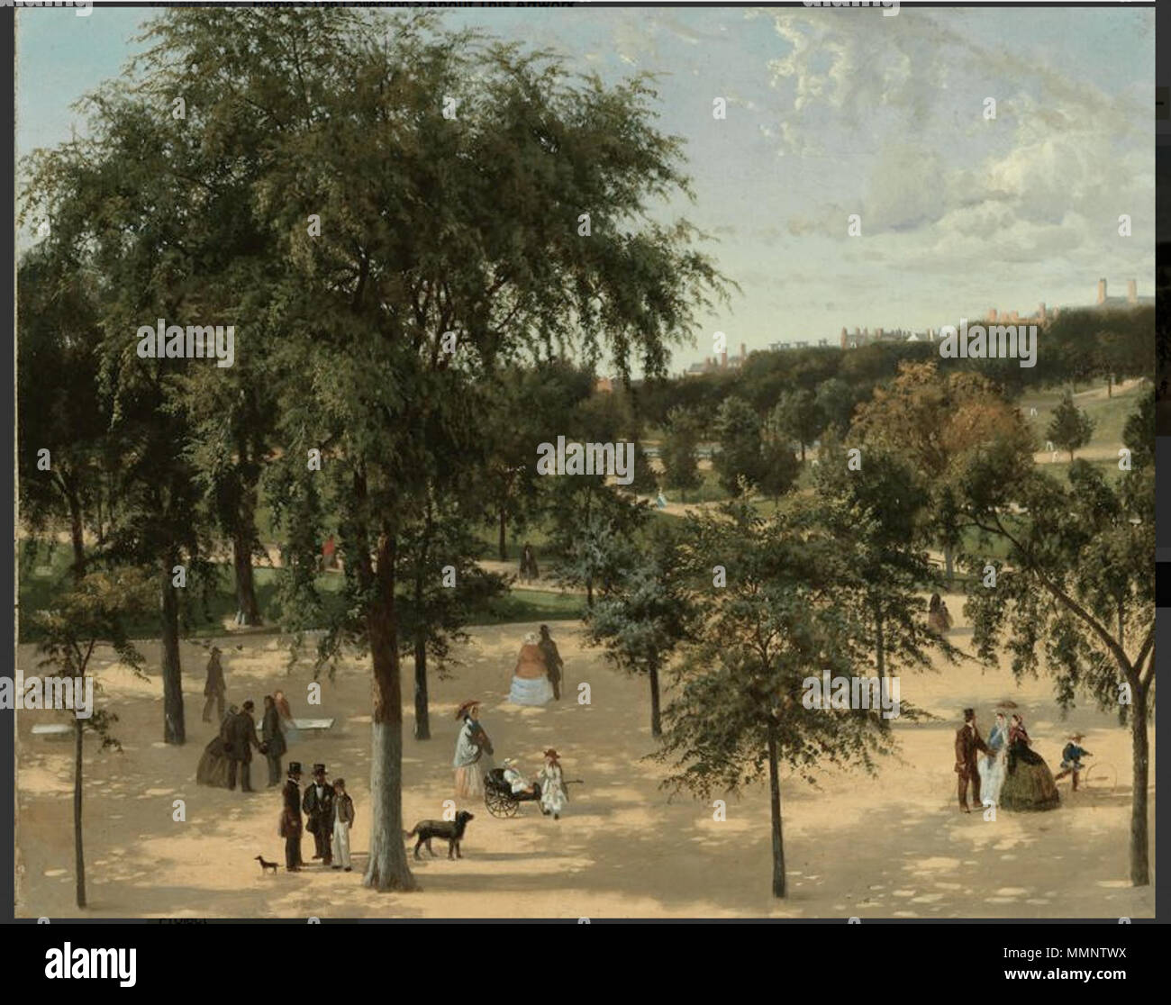 . Boston Common, 1850/63. Öl auf Leinwand. Kunst Institut von Chicago. 8 1850 s BostonCommon ARTIC Stockfoto