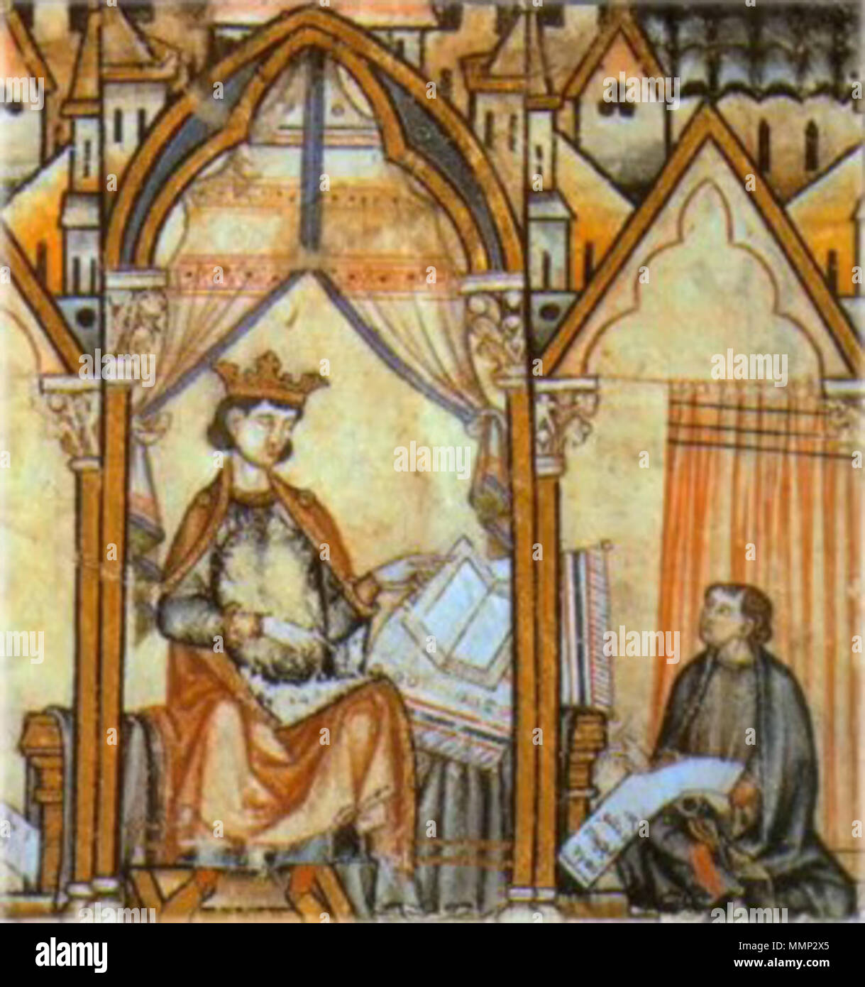 . Alfonso X. 13. Jahrhundert. Unbekannt 37 Alfonso X Stockfoto