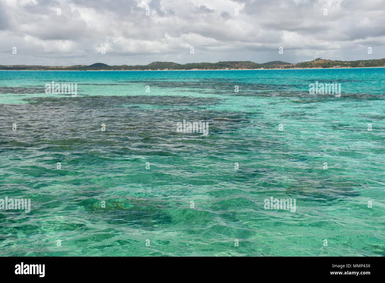 Natürliche Pools oder "gales" vor der Küste von Maragogi, Alagoas, Brasilien Stockfoto