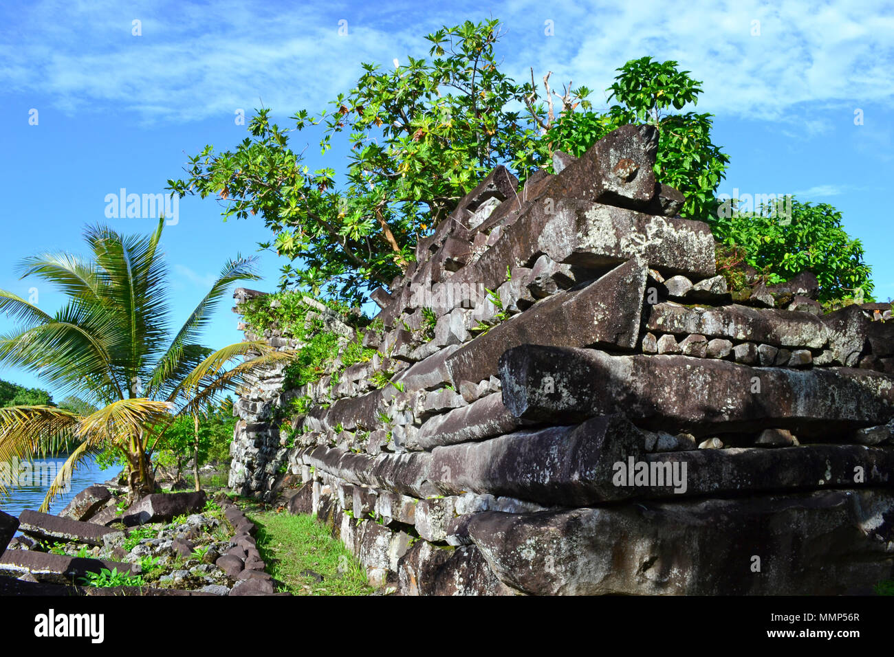 Nan Madol Archäologische Stätte, Pohnpei, Föderierte Staaten von Mikronesien Stockfoto