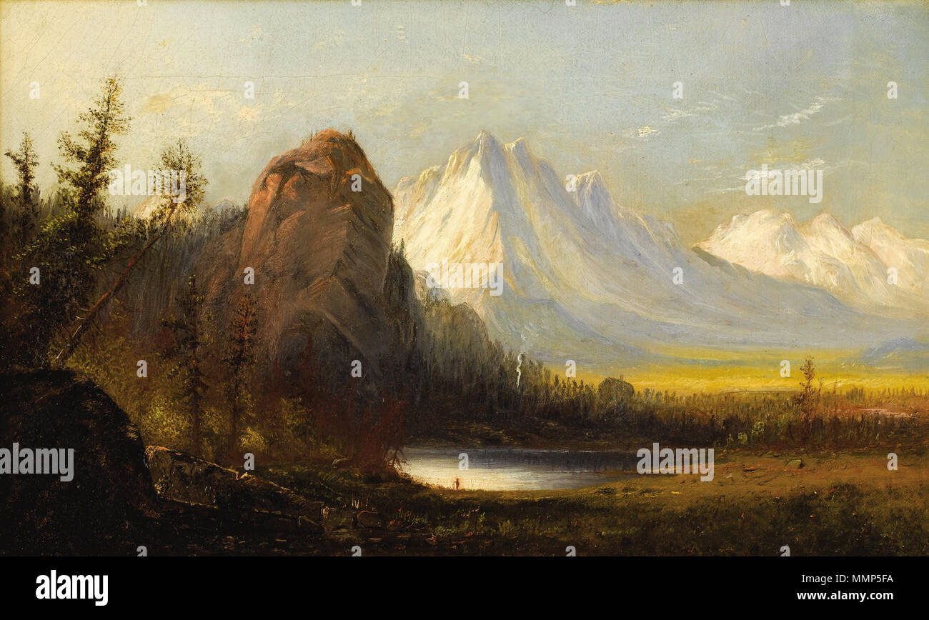 Englisch: Cathedral Rock. Datum unbekannt. Art und Weise der Albert Bierstadt - Cathedral Rock Stockfoto