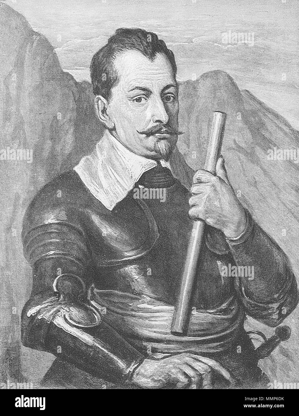 . Kulturgeschichte eines Gemäldes Albrecht von Wallenstein.. ca. 1636-1641. Albrechts von Waldstein Stockfoto