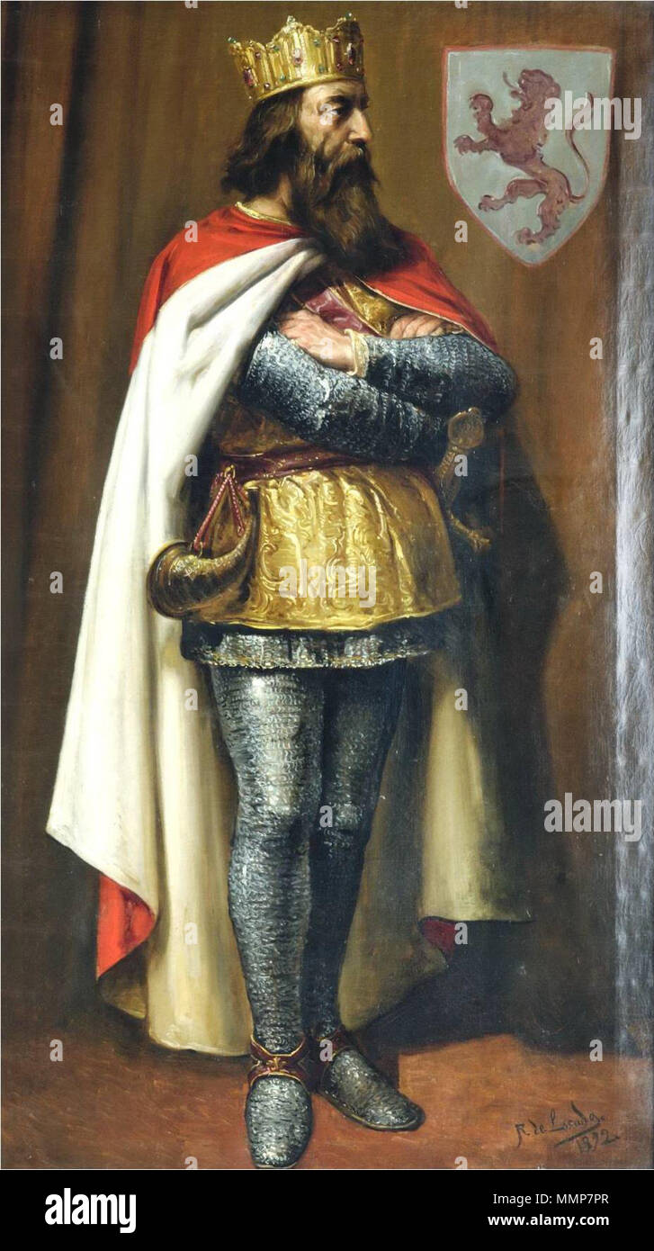 Alfonso V, rey de León Stockfoto