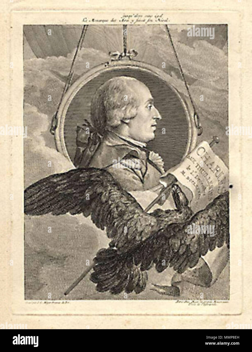 'Charles aux Tuileries". Porträt von Charles X von Frankreich (1757-1836). ca. 1780. Miger - Charles aux Tuileries Stockfoto